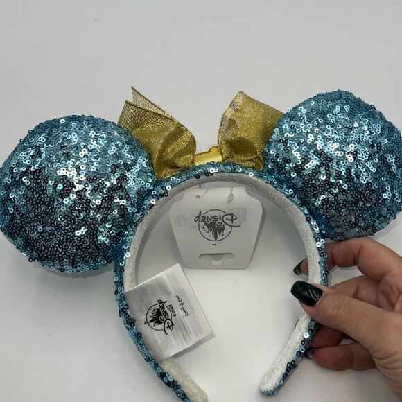 Disney‎ Walt Disney World Marquee Sky Blue Sequin Ear Headband main image 4